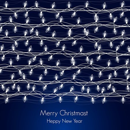 Background with Christmas lights for the new year Stock Photo - Budget Royalty-Free & Subscription, Code: 400-05706987