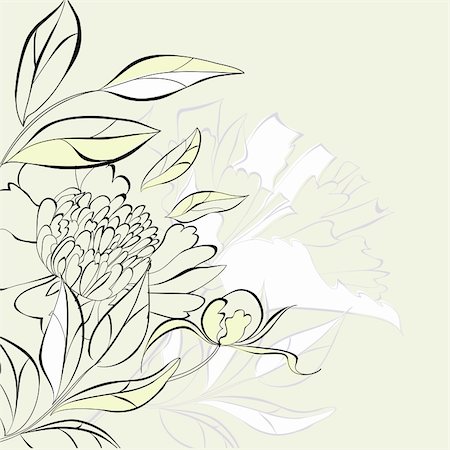 Decorative floral background Photographie de stock - Aubaine LD & Abonnement, Code: 400-05708264