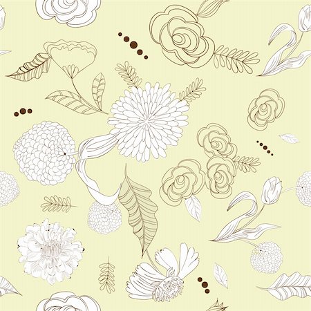 simsearch:400-04696472,k - Floral seamless pattern Stock Photo - Budget Royalty-Free & Subscription, Code: 400-05708272