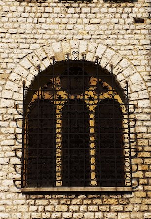 Decorated Closed Window of Old Building in France Stock Photo - Budget Royalty-Free & Subscription, Code: 400-05709471