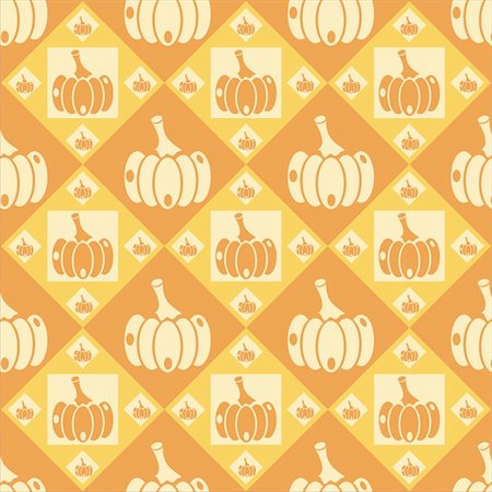 cute pumpkins pattern Stock Photo - Budget Royalty-Free & Subscription, Code: 400-05709481