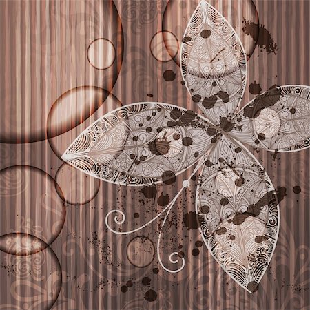 eps 10, vector abstract butterfly on grunge background Stock Photo - Budget Royalty-Free & Subscription, Code: 400-05709497