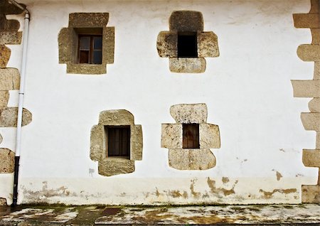 downspout - Decorated Closed Windows of Old Building in Spain Stock Photo - Budget Royalty-Free & Subscription, Code: 400-05709788