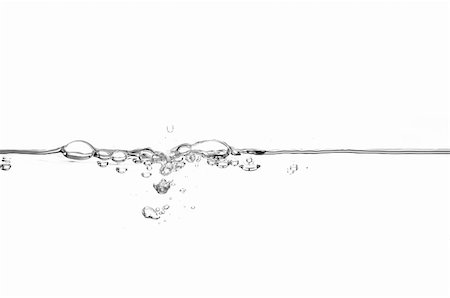 Water line with air bubbles Stockbilder - Microstock & Abonnement, Bildnummer: 400-05701371
