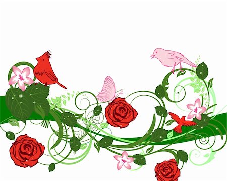 symbols modern art - Abstract floral vector background for design use Photographie de stock - Aubaine LD & Abonnement, Code: 400-05701675