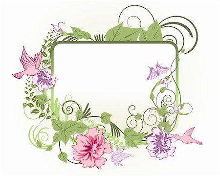 symbols modern art - Abstract floral vector background for design use Photographie de stock - Aubaine LD & Abonnement, Code: 400-05701681