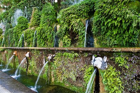 simsearch:400-05701901,k - Detail of the luxury Villa d'Este in Tivoli, close to Rome - Italy Fotografie stock - Microstock e Abbonamento, Codice: 400-05701893