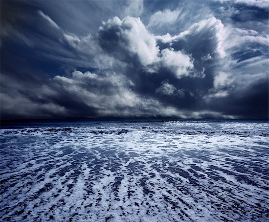 Background ocean storm with waves and clouds Stock Photo - Royalty-Free, Artist: carloscastilla, Image code: 400-05702982