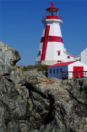 East Quaddy Light on the east coast of New Brunswick Stock Photo - Budget Royalty-Free & Subscription, Code: 400-05703035