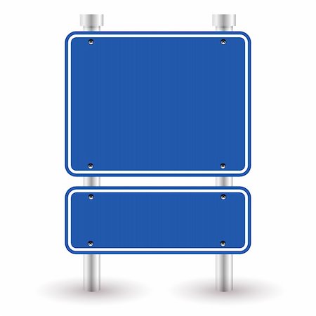 blue road sign Stock Photo - Budget Royalty-Free & Subscription, Code: 400-05714531