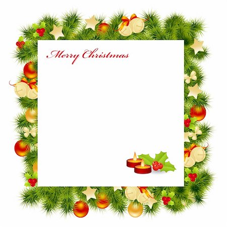 Christmas card background. Vector illustration. Stock Photo - Budget Royalty-Free & Subscription, Code: 400-05714584