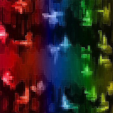 pixelated - abstract colorful square background illustration Stock Photo - Budget Royalty-Free & Subscription, Code: 400-05714641