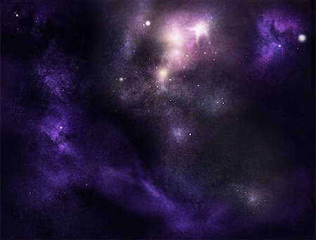 Digital created starfield with cosmic Nebula Stock Photo - Budget Royalty-Free & Subscription, Code: 400-05715412