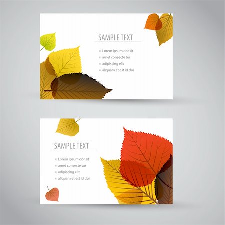 simsearch:400-04221461,k - Fresh natural fall vector vertical banners or cards with leafs and sample text Stock Photo - Budget Royalty-Free & Subscription, Code: 400-05715707