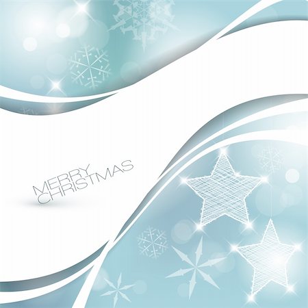 simsearch:400-04761157,k - Blue Vector Christmas background with white snowflakes and place for your text Stock Photo - Budget Royalty-Free & Subscription, Code: 400-05715738