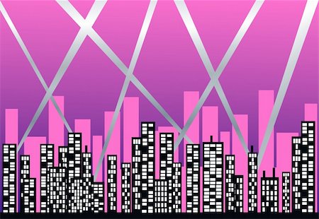 simsearch:400-05876670,k - colorful skyline Stockbilder - Microstock & Abonnement, Bildnummer: 400-05716136