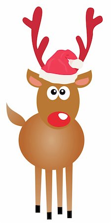 rudolf - Vector illustration of a funny Rudolf Fotografie stock - Microstock e Abbonamento, Codice: 400-05716660