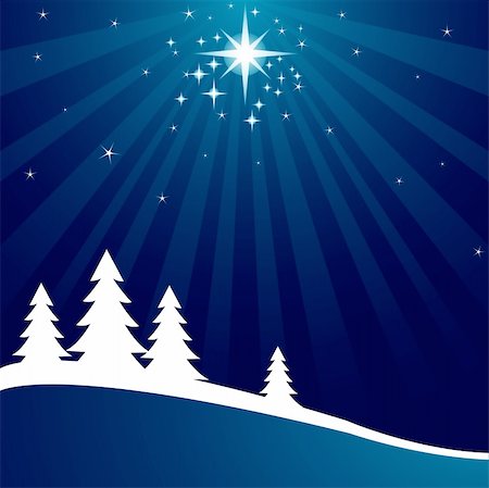 Radial Christmas background with shutting star Fotografie stock - Microstock e Abbonamento, Codice: 400-05716726