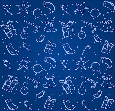 simsearch:400-05735543,k - blue seamless background. Christmas/New Year illustration Photographie de stock - Aubaine LD & Abonnement, Code: 400-05717665