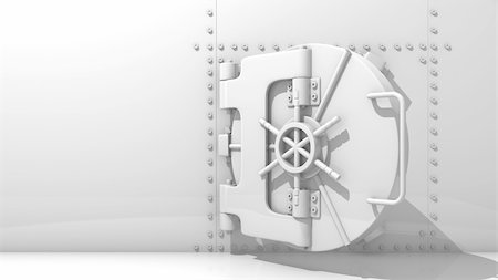 safekeeping - bank vault to safe your money Photographie de stock - Aubaine LD & Abonnement, Code: 400-05718002