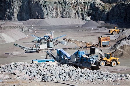 dump truck at open pit mine - Activity in the Construction Site Stock Photo - Budget Royalty-Free & Subscription, Code: 400-05719714