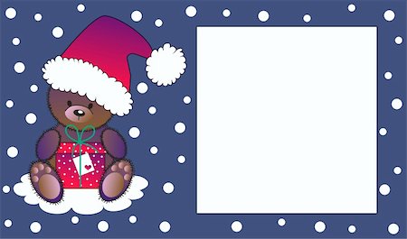 simsearch:400-05876670,k - a cute little bear wuth a christmas gift Stockbilder - Microstock & Abonnement, Bildnummer: 400-05719948