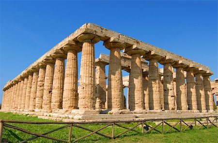 paestum - details of temples in paestum salerno, italy Stock Photo - Budget Royalty-Free & Subscription, Code: 400-05710341