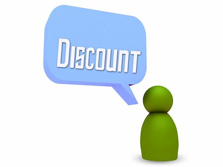 simsearch:400-04372997,k - character thinking discount Fotografie stock - Microstock e Abbonamento, Codice: 400-05710739