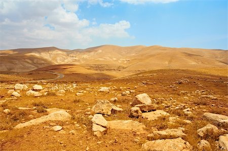 Meandering Road In Sand Hills of Samaria, Israel Stock Photo - Budget Royalty-Free & Subscription, Code: 400-05711128