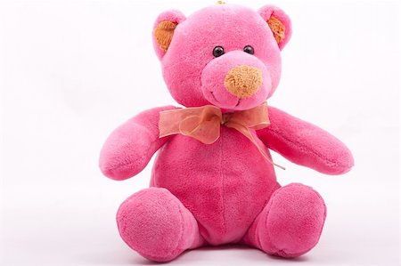 sandbox - pink teddy bear, soft toy for children, soft and fluffy Stock Photo - Budget Royalty-Free & Subscription, Code: 400-05711410