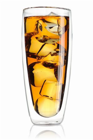 Iced tea isolated on white Stock Photo - Budget Royalty-Free & Subscription, Code: 400-05711570