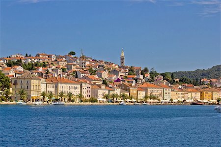 Adriatic Town of Mali Losinj, view from sea, beautiful croatian touristic destination seafront Stock Photo - Budget Royalty-Free & Subscription, Code: 400-05711676