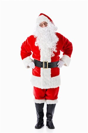 simsearch:400-05711905,k - Santa Claus on a white background Stock Photo - Budget Royalty-Free & Subscription, Code: 400-05711914