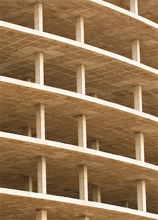 skyscraper frame - Unfinished high rise building concrete structure, a background Stock Photo - Budget Royalty-Free & Subscription, Code: 400-05713038