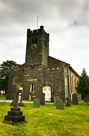 Church of St Andrew on an overcast day in Cumbria Stock Photo - Budget Royalty-Free & Subscription, Code: 400-05713039