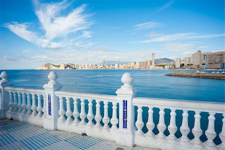 View on the tourist resort of Benidorm, Costa Blanca, Spain Stock Photo - Budget Royalty-Free & Subscription, Code: 400-05713033