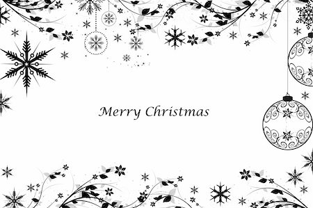 Beautiful Merry Christmas background Stock Photo - Budget Royalty-Free & Subscription, Code: 400-05713201