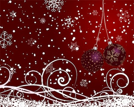 simsearch:400-05715740,k - Christmas (New Year) card for design use. Vector illustration. Photographie de stock - Aubaine LD & Abonnement, Code: 400-05713237