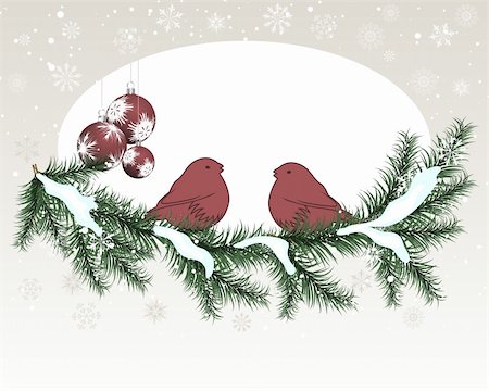 Christmas (New Year) card for design use. Vector illustration. Photographie de stock - Aubaine LD & Abonnement, Code: 400-05713248
