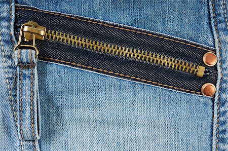 Zipped pocket of jeans Stock Photo - Budget Royalty-Free & Subscription, Code: 400-05724034