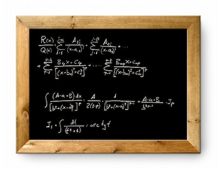 simsearch:625-01250891,k - blackboard with written difficult mathematical integral formula Fotografie stock - Microstock e Abbonamento, Codice: 400-05724076