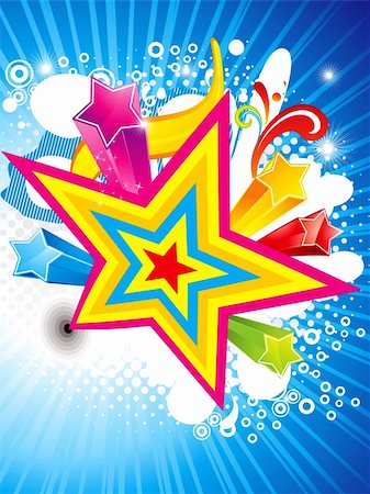 star background banners - abstract explore background with star vector illustration Photographie de stock - Aubaine LD & Abonnement, Code: 400-05724180