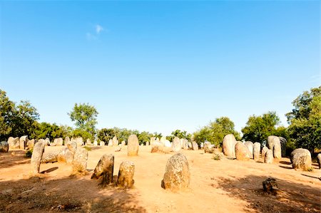 simsearch:400-05753403,k - Cromlech of Almendres near Evora, Alentejo, Portugal Stock Photo - Budget Royalty-Free & Subscription, Code: 400-05724383