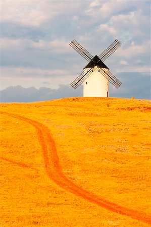 windmill, Alcazar de San Juan, Castile-La Mancha, Spain Stock Photo - Budget Royalty-Free & Subscription, Code: 400-05724401