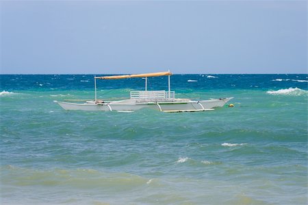 traditional philippine bangka on Bohol, Philippines Stock Photo - Budget Royalty-Free & Subscription, Code: 400-05725670