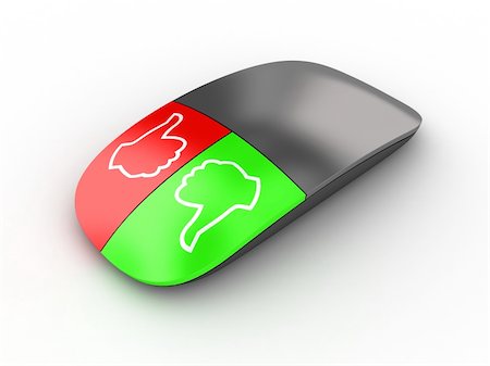 Illustration of a computer mouse on a white background Stock Photo - Budget Royalty-Free & Subscription, Code: 400-05726840