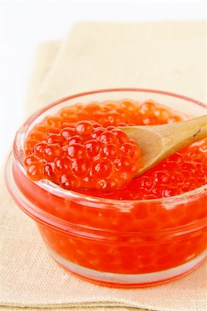 fish red spoon - Fresh red caviar with spoon Stock Photo - Budget Royalty-Free & Subscription, Code: 400-05728019