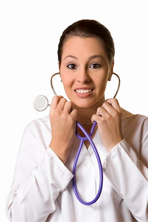 simsearch:400-04704005,k - Closeup Portrait of a happy female doctor looking at camera Stock Photo - Budget Royalty-Free & Subscription, Code: 400-05728663