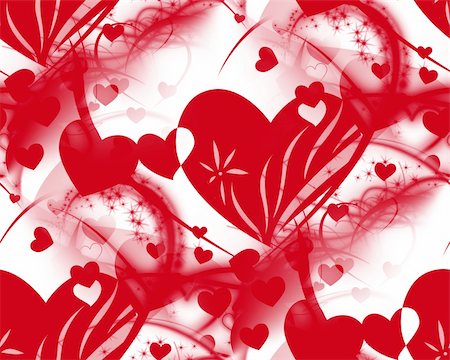 simsearch:400-04334934,k - Romantic hearts on a white base Stock Photo - Budget Royalty-Free & Subscription, Code: 400-05728848