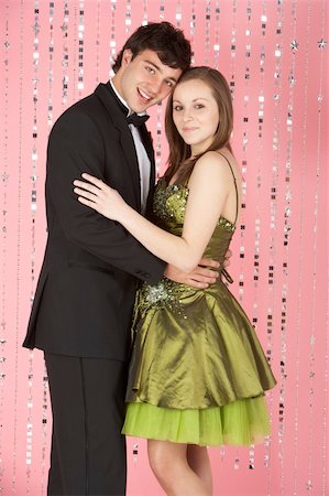 Young Couple Dressed For Party Foto de stock - Super Valor sin royalties y Suscripción, Código: 400-05729069